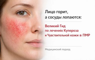 Лицо горит, а сосуды лопаются: Великий Гид по лечению Купероза и Чувствительной кожи в ПМР (Медицинский подход)