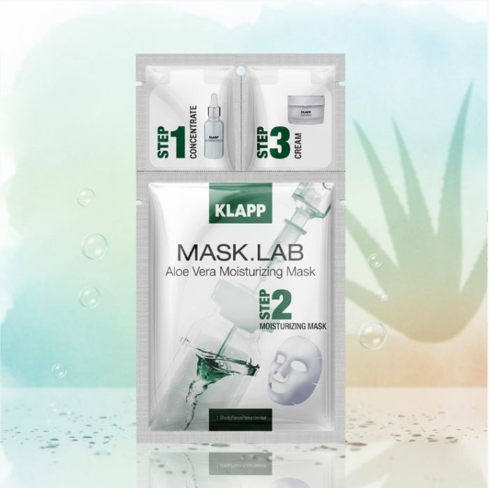 Трехступенчатая маска-набор Алоэ Вера / Mask Lab Aloe Vera (Концентрат + Маска + Крем)